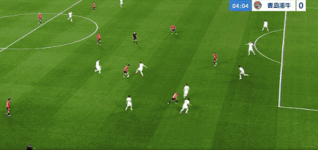 成都蓉城1-0力克青岛海牛 罗慕洛头球破门牟鹏飞