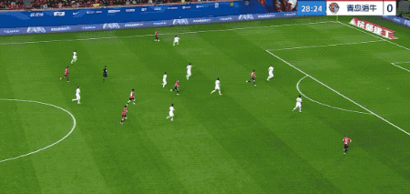 成都蓉城1-0力克青岛海牛 罗慕洛头球破门牟鹏飞