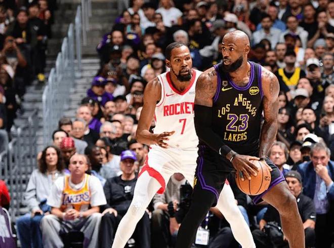 湖人G2大胜火箭 詹姆斯28+8+7主导全场